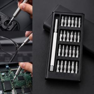 24 in One Aluminum Screwdriver Set Home Repair Tool for Dismantling Mobile Phones Headphones Computers and Watches