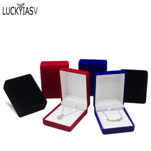 Hộp Đựng Trang Sức Bằng Nhung Hộp Trưng Bày Mặt Dây Chuyền Giá Đỡ Vòng Cổ Bao Bì Trang Sức Hộp Đựng Quà Tặng