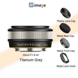 SG Image Auto Focus APS-C 25mm F1.8 AF Camera Lens with Lens Hood for Fuji X Sony E Nikon Z XE5 XM5 XT50 A6600 A6400 A5100 Z6 Z7