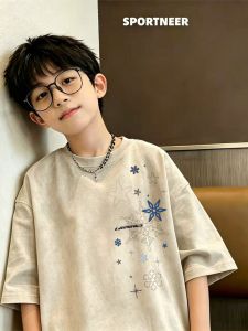 Boys Dyeing Quick-Dry T-shirt Summer Wear