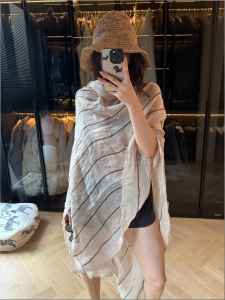 BILLI ZILLY | Stripe Sun Protection Breathable Scarf