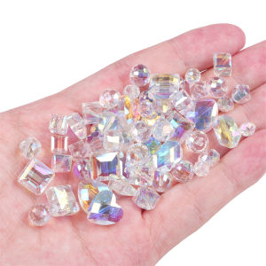 Fashion High Quality Crystal AB Color Faceted Crystal Glass Loose Beads For Earring Necklace Bracelet DIY Jewelry Making Accessories