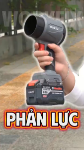 Máy thổi phản lực pin WORKFIX WF-BS1000G Không chổi than 2 chức năng Thổi và Hút 3 Tốc độ Hàng tốt