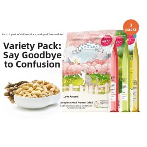 LOVE AROUND | Cat Staple Freeze-Dried Food Chicken Duck Rabbit