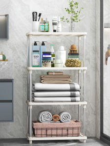 ตู้เสื้อเชิ้ตผ้าเช็ดหน้าในห้องน้ำแบบตั้งได้ จัดระเบียบสินค้าในห้องน้ำ สไตล์เรียบง่าย อุปกรณ์สำหรับจัดระเบียบในห้องน้ำ