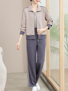 Áo Khoác Ngoài Thường Ngày Thời Trang Thu Đông 2025 Áo Khoác Ngoài Thể Thao Nữ Trung Niên Dài Tay Thường Xuyên Hai Mảnh