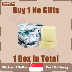 💥SG stock💥 Sea salt soap / Removal pimple pores blackhead / Anti acne soap moisturizing / Goat milk face wash soap / 海盐皂