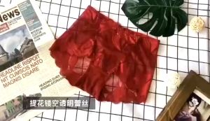 #LACP Lace Panties Underwear Women Mid Waist Brief Seamless Transparent Intimates Lingerie Size Panties Seluar dalam