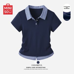 Miniso | Summer Polo Style Waist-Shaping T-Shirt Women