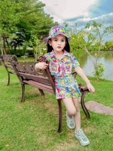 ชุดแคแบร์เด็ก เซ็ท3ชิ้น ชุดลาบูบู้เด็กผู้หญิง ชุดแฟชั่นเด็ก