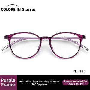 COLORE.IN | Anti-Blue Light Lightweight High-Definition Womens Reading Glasses