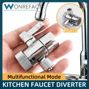 Home Kitchen Faucet Brass Valve Diverter Sink Valve Water Faucet Splitter Adapter Diverter Accessories 6.5mm Water Filter Faucet Diverter