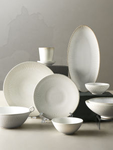 JOTO | High Aesthetic Value Home Use Simple Ceramic Dinnerware Set