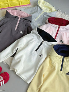 Hooded Loose Color Block Long Sleeve Sweater Girls