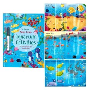 หนังสือฝึกเขียน ฝึกลากเส้น เขียนแล้วลบ wipe- clean หนังสือกิจกรรม Activty book หนังสือฝึกจับปากกาดินสอสำหรับเด็ก