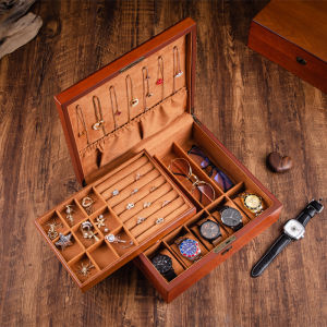 HUIYAXIU | Wooden European-style Multi-layer Jewelry Storage Box
