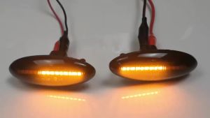 2Pieces Dynamic LED Side Marker Lights Flowing Turn Signal Light Blinker For Toyota Yaris COROLLA Auris Mk1 E15 RAV4 Mk3