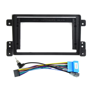 2 DIN Car Radio Fascia Adapter for Suzuki Grand Vitara 2005 - 2015 Panel 9inch Dash Mounting Frame Cable Kit Optional Accessory