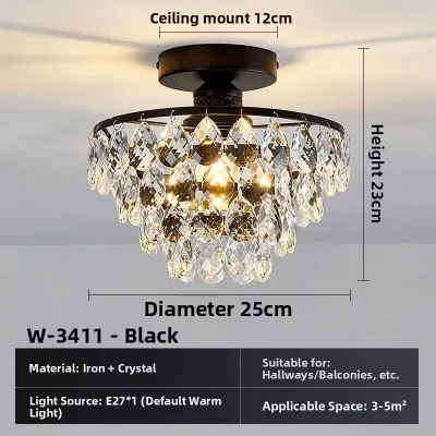 JIASHIDA | French Vintage Crystal Ceiling Light