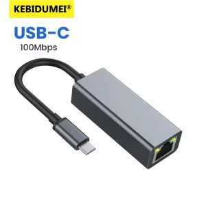 Kebidumei | USB Type C Ethernet Adapter 100/1000Mbps USB 3.0 RJ45 Wired Network Card For PC Windows XP 7 8 10 Android USB Lan Internet Cable