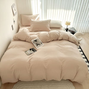 Ultra-Soft Antibacterial Four-Piece Bedding Set Luxury Skin-Friendly Naked Sleep Dormitory Single/Dual Use 4 Seasons Universal