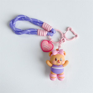 DIY ตุ๊กตาหมีน่ารักสำหรับโชว์เสื้อผ้าพร้อมห้อยกระเป๋าและหัวเข็มขัด ทำจาก PVC น้ำหนักเบา สไตล์น่ารักและสร้างสรรค์