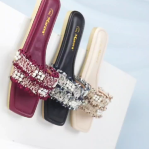Marara - Sandal Wanita Selop Teplek Elsa - Marun