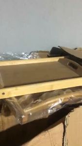 Khay gỗ đựng bộ ngọc dùng trong spa