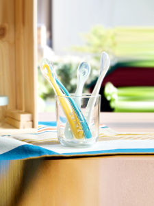 Beaba Baby Silicone Soft Spoon 4pcs Set Baby Bowl Spoon Cutlery Children Supplementary Food Spoon Newborn Soft Head Spoon