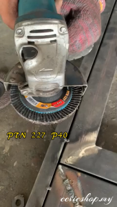 (1 PACK) PTN 4" GRINDING & SANDING FLAP DISC FOR UNIVERSAL METAL&WOOD  [PTN 138027127227]/KERTAS PASIR