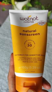 Eczema Association Endorsed : Wotnot Natural Sunscreen/Sunblock SPF30  (150g) - Eczema/Sensitive Skin/Psoriasis Friendly for Children and Adult