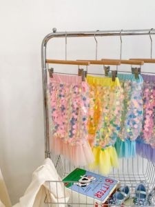 Mermaid Kids Short Sleeve T-shirt Girl Princess Dress New Arrival Sequin Mermaid Dress Fashionable Stylish Skirt Suit