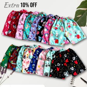 Paket 10 pcs CELANA PENDEK ANAK PEREMPUAN CELANA SANTAI Pakaian anak perempuan bawahan