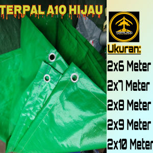 Terpal Hijau A10 Korea 2x6 2x7 2x8 2x9 2x10 Meter