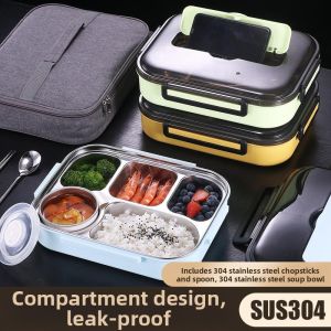 Insulated Thickened Stainless Steel Lunch Box