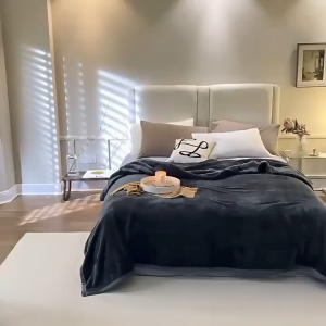 WEICEE Fleece Blanket Luxury Bed Anti-Static Fuzzy Soft 750gms Single/Super Single/Queen/King |Selimut Gebu | Dewasa