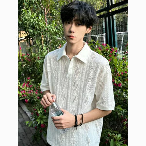 ZHUOCAN | Lace Hollow Breathable Polo T-Shirt
