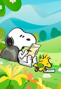 KAYOU | Snoopy Ngày Hè 5D DIY Full Khoan Tranh Gắn Đá Bộ Vải Không Khung Nhà Trang Trí Phòng Khách Tốt Nhất Quà Tặng Cho Trẻ Em