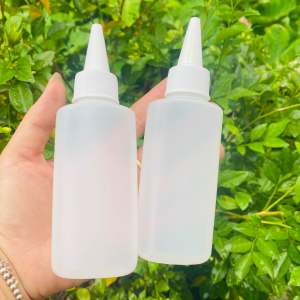 Chai nhựa AC mềm nút nhọn nhỏ giọt chai 100ml chai nhựa đựng sốt chai xịt bơ