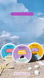 Herborist Mineral Body Scrub 200gr: Mengangkat Sel Kulit Mati & Menjaga Kelembapan Kulit