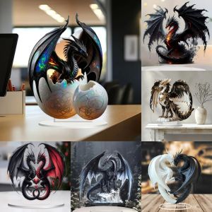 So Cool Fire Breathing Dragon 2D Flat Acrylic Table DecorationHomeOfficeroomStudiodisplay CaseDesktop Ornament  Kit Gift