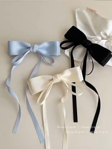 Kẹp Tóc Nơ Tua Rua Dài Khí Chất Ngọt Ngào Phụ Kiện Tóc Nữ KT35