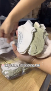 Tất lưới mặt cười chống trượt hit hot 2024 cho bé yêu CarynLAZADA