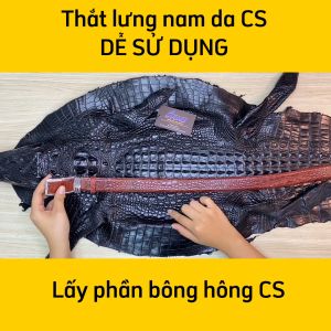 [FREE SHIP] Thắt lưng cá sấu nam đẹp bền đẳng cấp