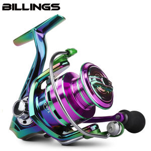 BILLINGS FS 1000-6000 Series 5.2:1 Gear Ratio 22LB Max Drag Metal SpoolSpinning Fishing ReelFor Freshwater