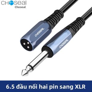 Choseal | Dây Cáp Micro 6.5 sang XLR cho Máy Trộn Âm