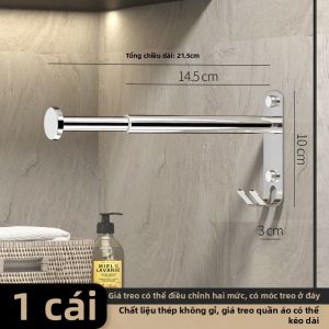 YOULE | Thanh Treo Tường Đa Năng Mở Rộng Được bằng Thép Không Gỉ