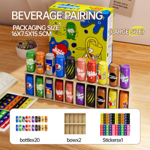 Childrens Fun Beverages Color Match Toys Guessing Fun Memory Training Interactive Board Game Early Puzzle Toys Kids Gifts