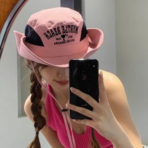 NEST VAULT Wide Brim Bucket Hat for Women Summer Beach Sun Protection Cap