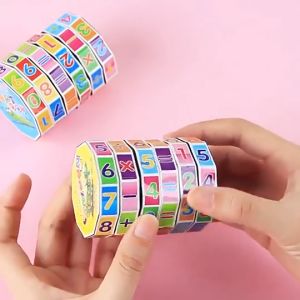 Kids Math Mathematics Cylindrical Digital Rubiks Cube Montessori Educational Toy Puzzles for Kids